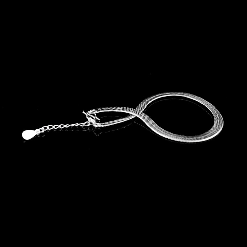 Women Flat Snake Chain Bracelet 925 Sterling Silver Punk Rock Simple Blade Bracelets Unisex For Jewelry