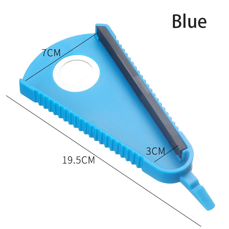 Can Opener 5 In 1 Multi Function Jar Opener Twist Off Lid Quick Opening Cooking Everyday Use Bottle Opener Kitchen Accessories: Blue