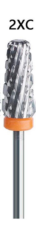 1PC taladro de uñas de carburo de 100% multifunción 5 en 1, edición Slim & Cross, broca de taladro para uñas para máquina pulidora de uñas eléctrica: 2XC