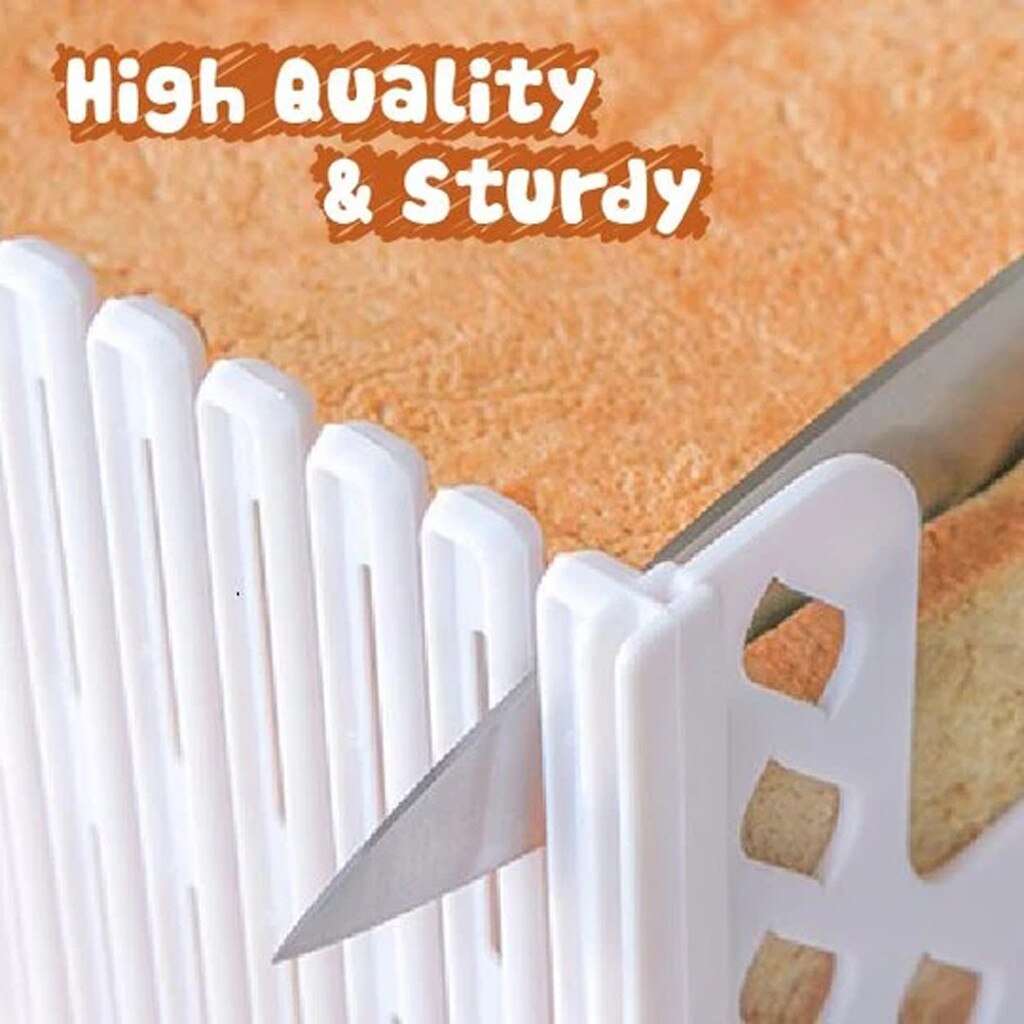 Plastic Bread Slicer Loaf Bread Sandwich Skiving Machine food-safe Cutter Mold Maker Home Kitchen Guide Bread Slicer Durable