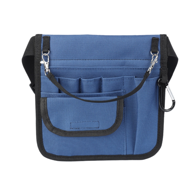 Verpleging Tas, Verpleegkundige Fanny Pack, Riem Utility Kit, Verpleging Gereedschap Pocket Organizer, verpleegkundige Taille Pouch Hip Bag: Blue