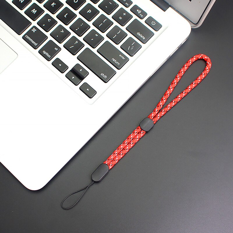 Lanière de poignet pour téléphone iPhone 7 8X6, porte-clé, clé usb, DSLR, caméra GoPro, r57: Red