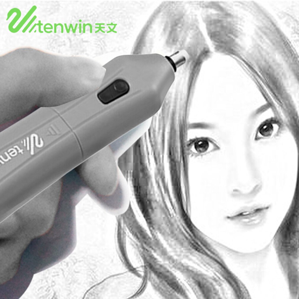 TENWIN Electric Eraser Set Home School Students stationery Automatic Children Electric Eraser school Stationery Supplies