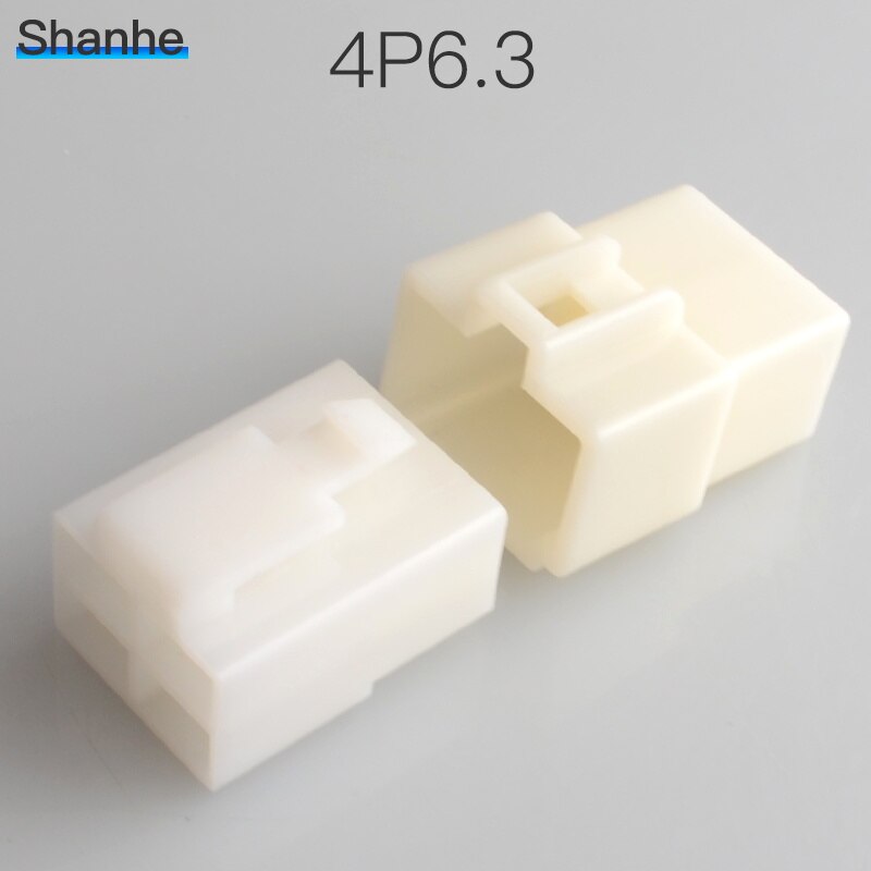 6.3mm connector 4P 4 pin Electrical 6.3 Connector Kits Male Female socket plug for Motorcycle Car