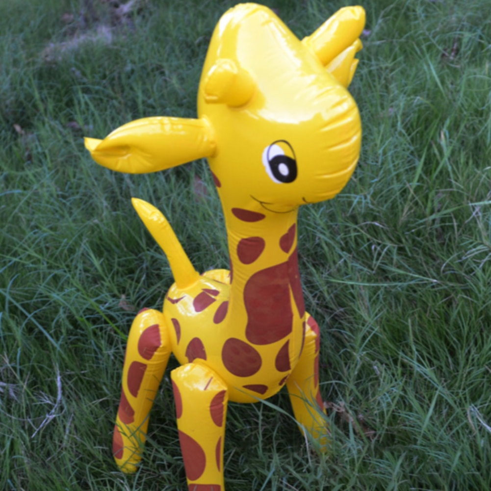 Ballon Party Großen Schlag hoch Nette freundlicher PVC Neuheit Karikatur Giraffe Hirsch geformt Tiere Aufblasbare Spielzeug