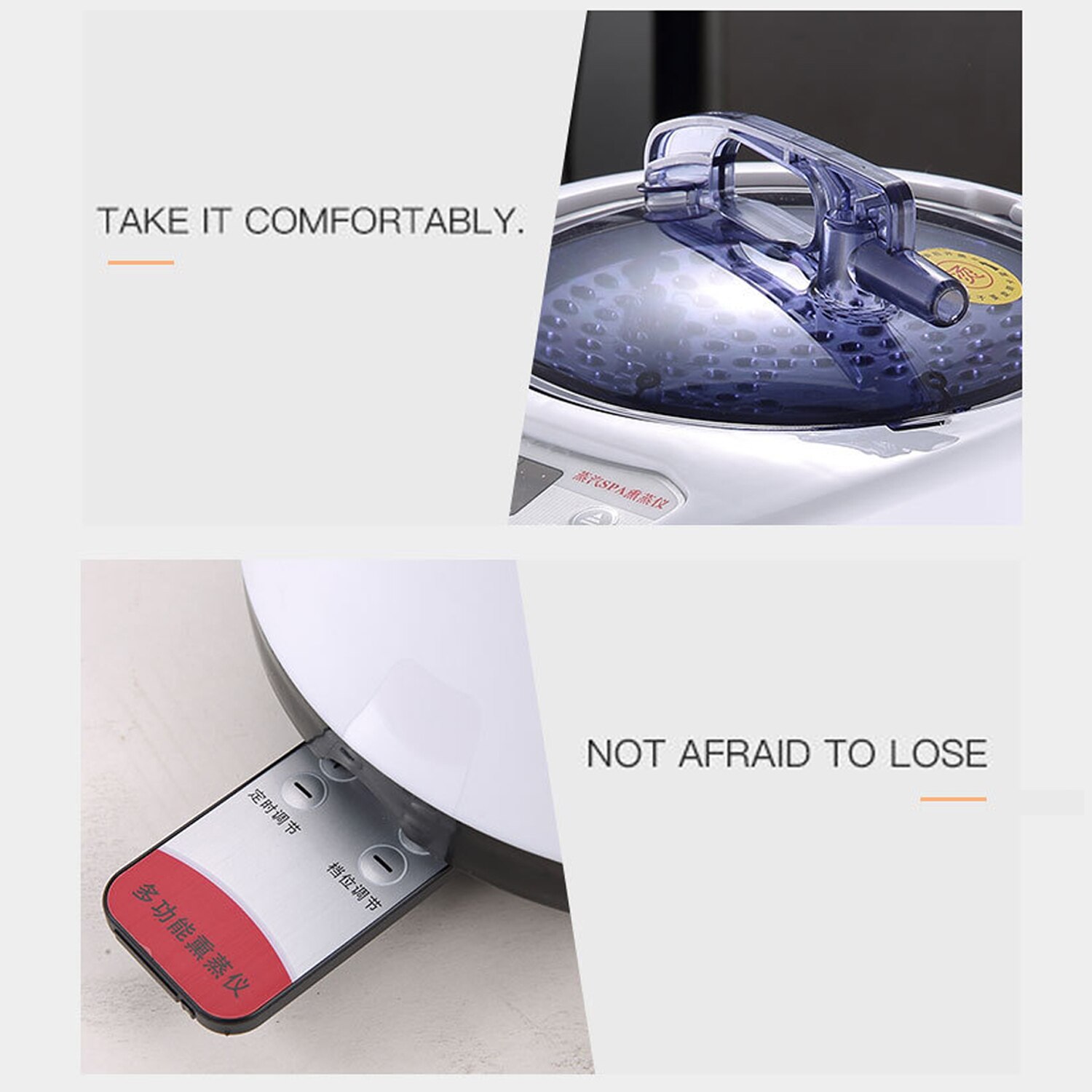 Comfortable Sauna Steamer Generator Steam SPA Pot Fumigation Machine with Remote Control for Body Therapy Relieve Pressure