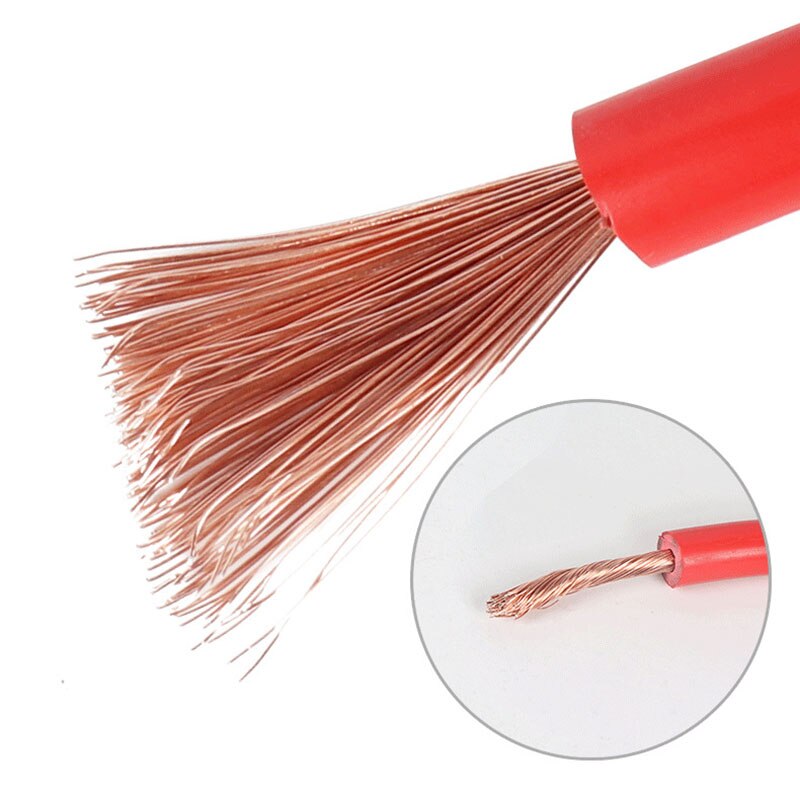 Espesar línea de conexión 3/4m Cables para batería de coche con desplazamiento por debajo de 3,0 el fuego de alambre de cobre puro Clip