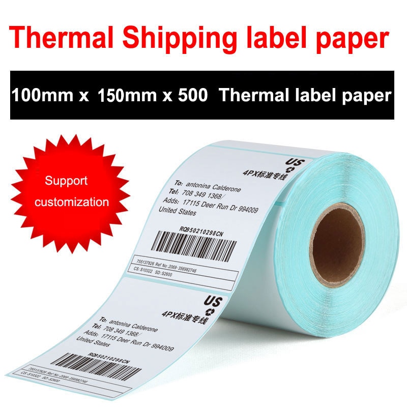 Verscheidenheid van maten Thermische sticker papier thermisch label papier Thermische label voor thermische printer label printer