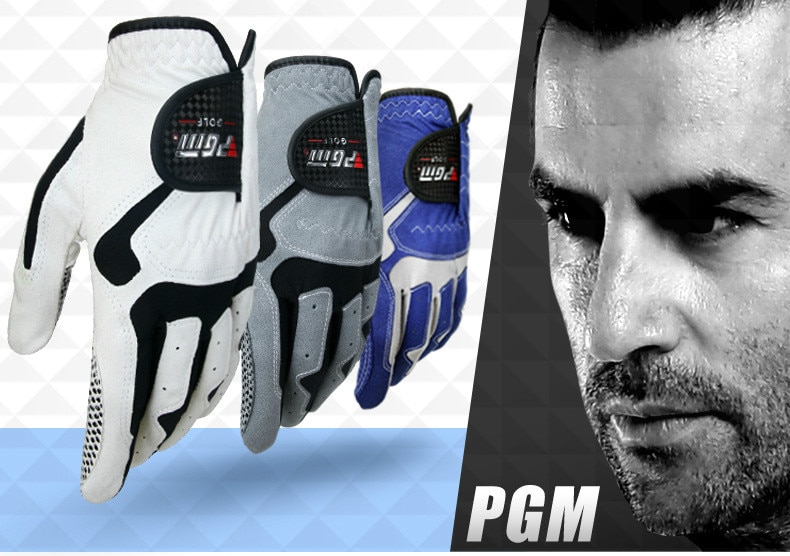 Men's Golf Glove Micro Fiber Soft Left Hand Anti-skidding Non slip particles Breathable Golf Glove