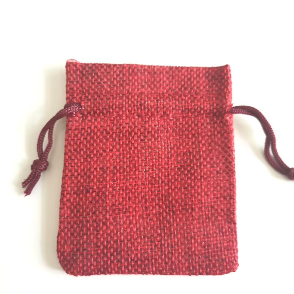 50pcs Small Natural Bags jewelry packing bags Jute Linen Drawstring Pouch Bag Handmade Wedding Party Jewelry Bags