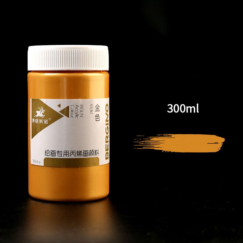 1000ml Golden Acrylic Paint Metal Paint Wood Paint Quick-drying Waterproof Furniture Statue Wall Painting Hand-painted Paint