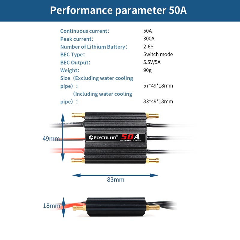Original Flycolor 50A 70A 90A 120A 150A Bürstenlosen ESC Geschwindigkeit Regler Progaming Karte 2-6S Lipo BEC 5,5V/5A für RC Stiefel