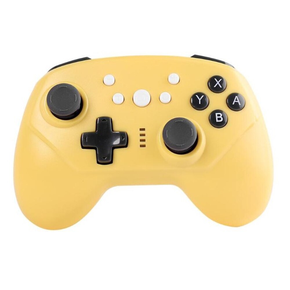 Trådløs bluetooth gamepad joystick controller kablet bluetooth controller trådløs controller til ns pro switch / lite switch: Gul