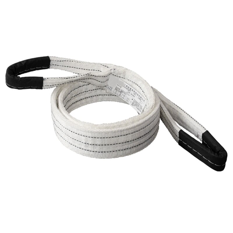1m/2m/3m Lifting Straps Red+White Polypropylene Lifting Slings Crane Slings Industrial Flat Slings Tow Strap