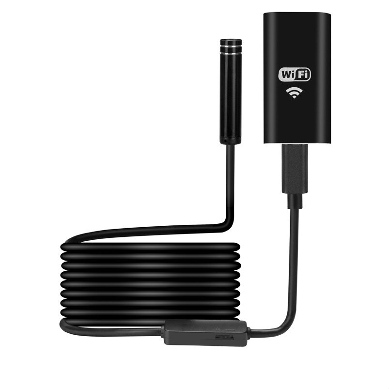 Cámara endoscópica inalámbrica WIFI impermeable inspección Mini cámara 8mm 1/3M USB endoscopio boroscopio para Iphone Android PC IOS APP