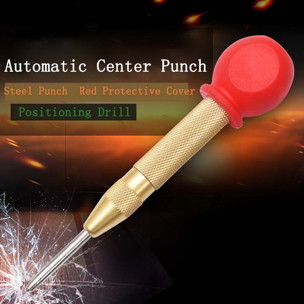 1pcs HSS Center Punch Stator Punching Automatic Center Pin Punch Spring Loaded Marking Drilling Tool for steel board walls