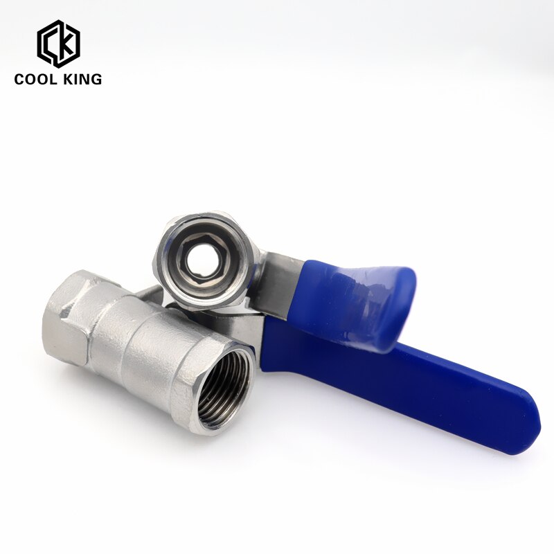 Dn8 dn10 dn15 dn20 dn25 1pc kulventil invändig gängad rostfritt stål kulventil  ss304 bsp 1/4 " 3/8 " 1/2 " 3/4 " 1 " 1-1/4 " 1-1/2 "