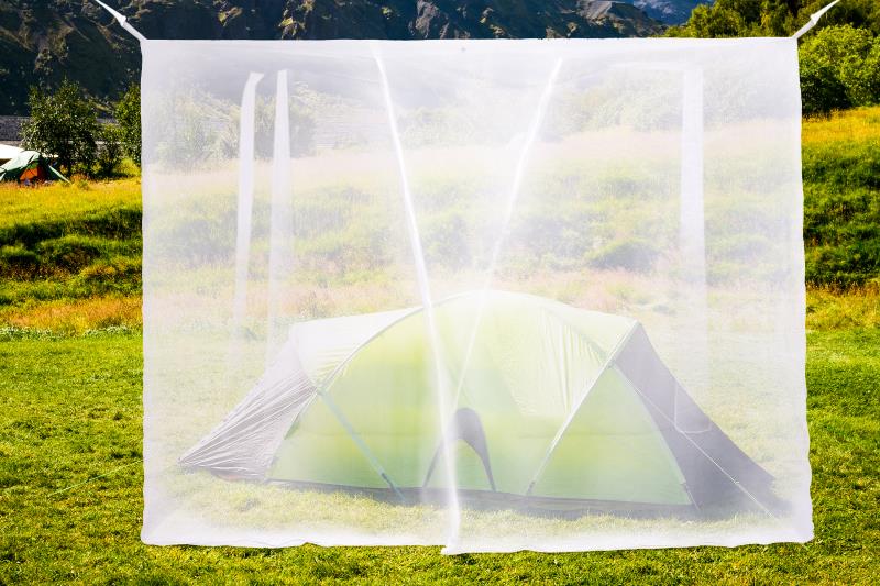 C Aventik No-See-Um mesh Square and Conical Mosquito Net for Bed 2 Choices, Grey Color, Indoor & Outdoor Use