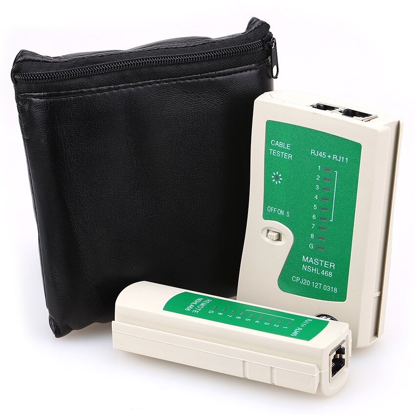 Herramientas de Cable tester de cable de red RJ45 RJ11 RJ12 CAT5-6 UTP Detector de tester de cable lan herramientas de prueba remota de red