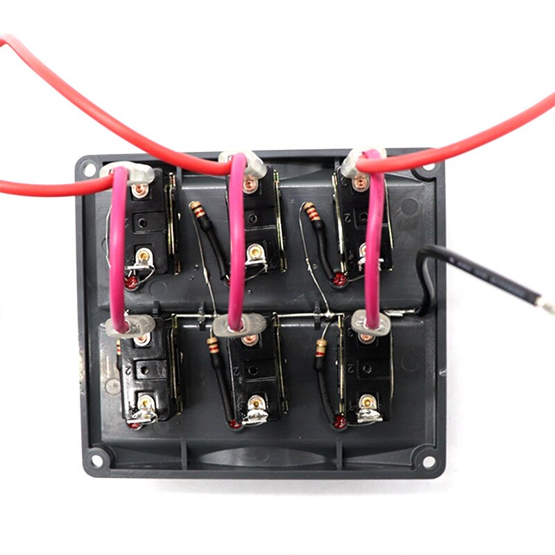 1Pc DC12-24V Toggle Switch Panel Car Boat Switch Panel with LED indicator light USB interface Voltmeter Cigarette lighter socket