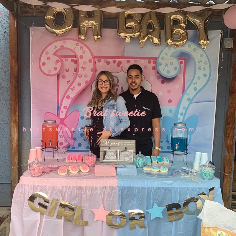 Sports Theme Gender Reveal Party Decoration Backdrop Twins Basketball