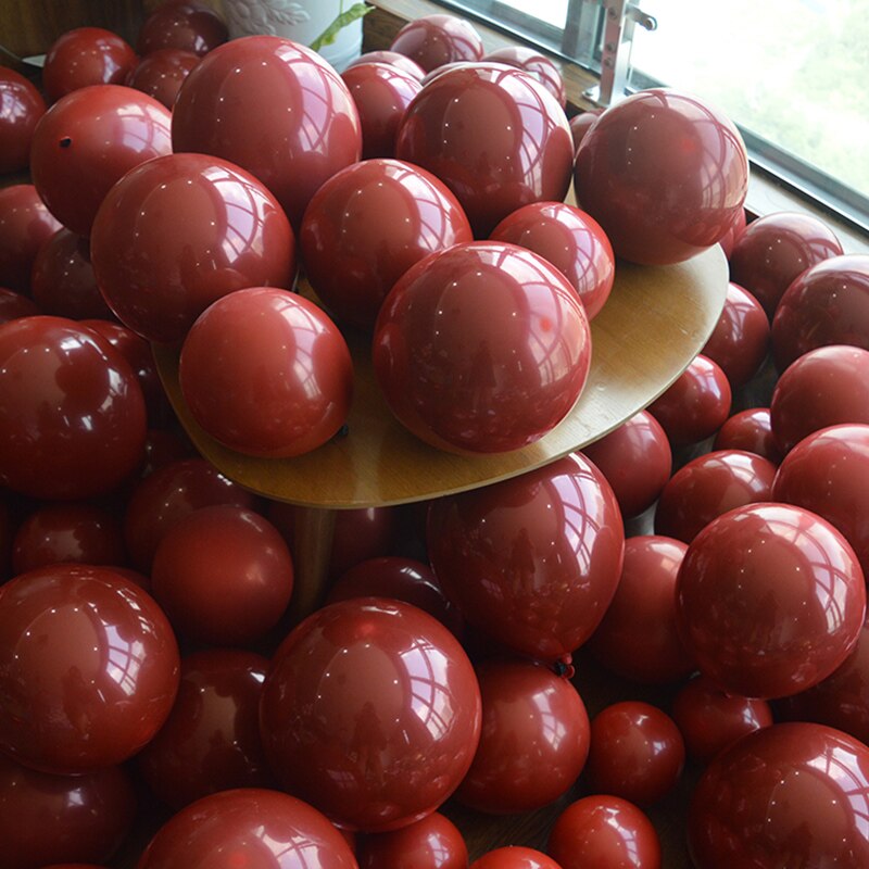 NASTASIA Rubin rot ballon 5 zoll 50 stücke doppel-deck hochzeit dekoration ball festa infantil globos helio Partei liefert