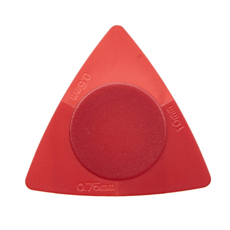 094C 10 Stuks Plectrums Plectrums Plastic Picks Set Multicolor Driehoek Plectrum: Red