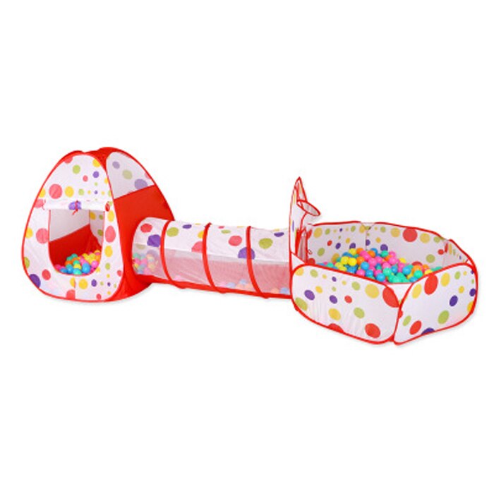 3 Teile/los Baby Laufstall Tragbare Laufstall für Kinder Klapp Baby Spielplatz Kind Zelt mit Krabbeln Tunnel Ball Pool Baby Park: QC0031R