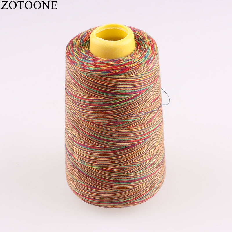 Zotoone 3000y 40s/2 spole 100%  polyester sytråd farverige broderilinjer tråde jeans til syning af lår maskegarn c: Se0011