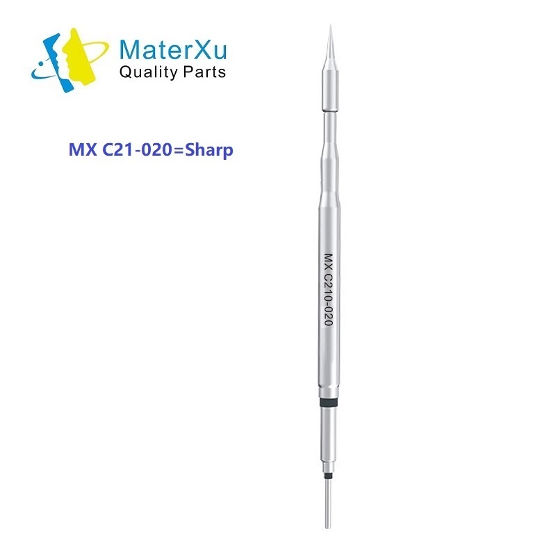 MasterXu MX C210 002 020 018 Soldering Iron Tips Series Curve Sharp Blade for JBC Original T210 Handle SUGON T3602 Welding