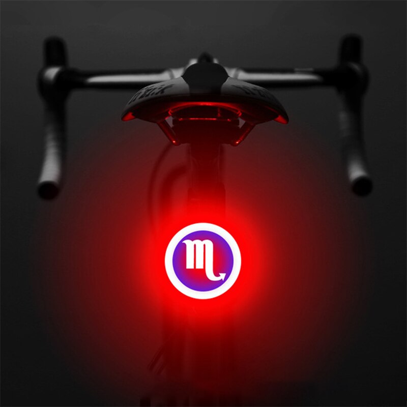 Bicycle Light USB Charge Multi Lighting Modes Led Bike Light Flash Tail Rear Bicycle Lights for Mountains Bike Seatpost: Scorpio