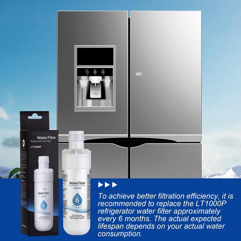 Kühlschrank-Eisbereiter, Wasserfilter, Eis- und Wasser-Kühlschrankfilter, Ersatz für sterben Küche zu Hause, für sterben meisten Kühlschränke, reduziert Chlor