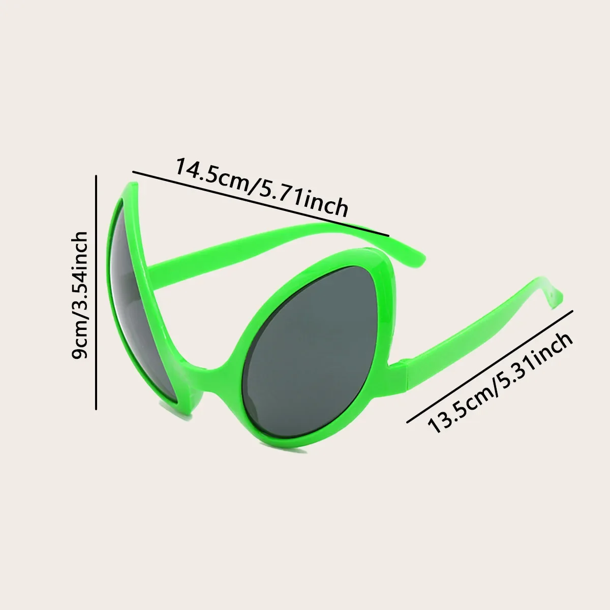 Lunettes de soleil extraterrestres drôles, accessoires de cosplay, costume d'Halloween, accessoires de fête, 1PC, 3PC, 5PC