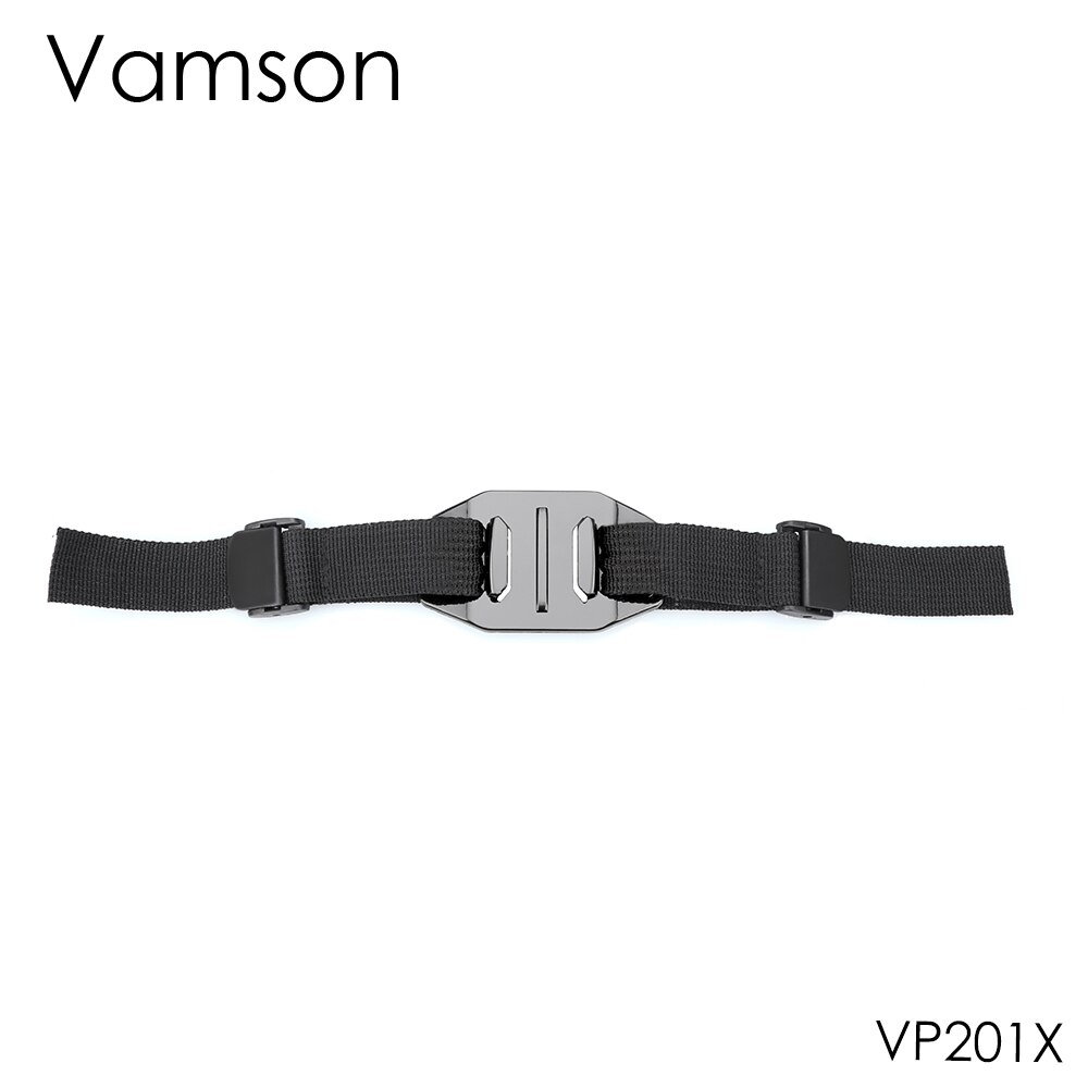 Vamson for Go ProAdjustable Bike Helmet Strap Head Hero 7/6/5/4 Belt Mount Holder Adapter for OSMO Action Xiaomi Yi 4K VP201X: VP201X