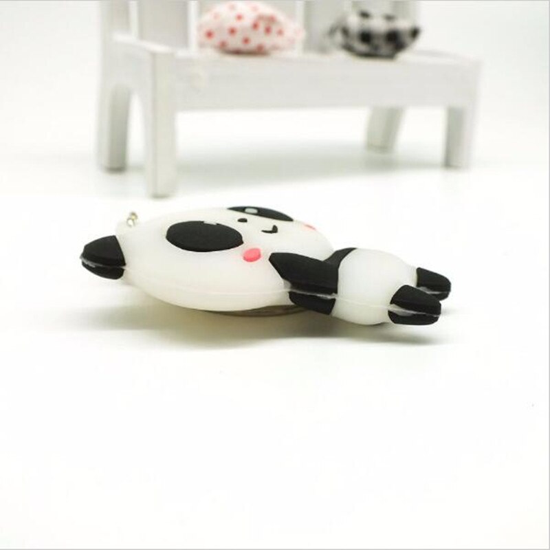 Mignon dessin animé porte-clés Silicone bijoux Animal Panda porte-clés voiture filles sac porte-clés ornements accessoires