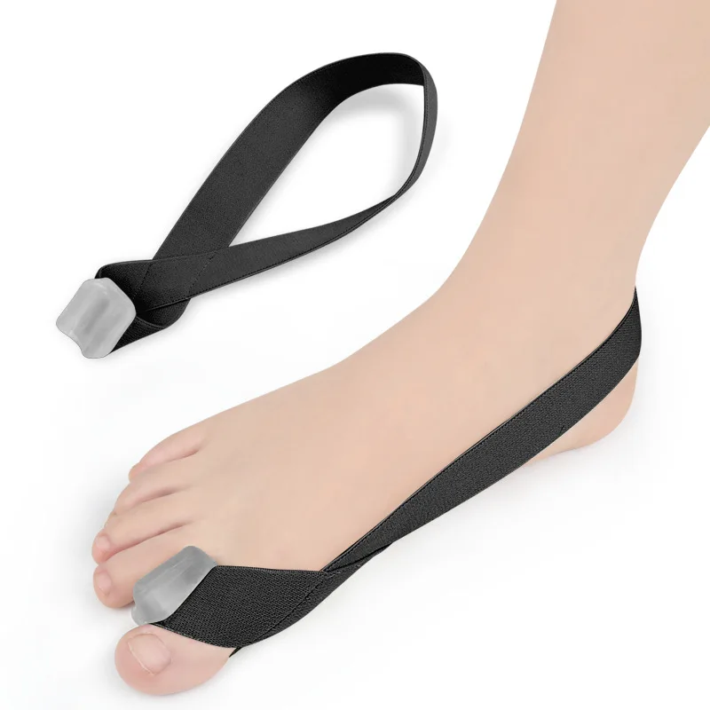 1PC Hallux Valgus Korrektor Eine Seite Daumen Valgus Korrektor Spannung Gurt Schmerzen Linderung Toefinger Separator Zehen Haarglätter Werkzeug: Licht Grau