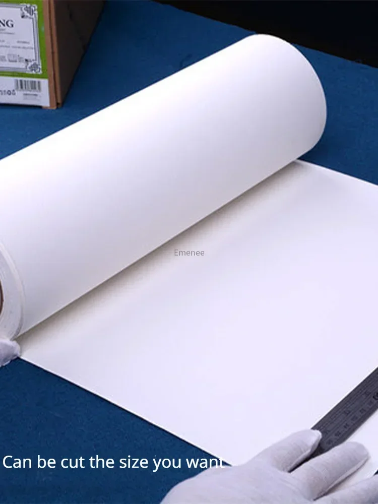 Rollo de papel de acuarela blanco natural, papel , prensa en frío, rugoso, 100% algodón, 27 cm, 37 cm x 10 m, 300 g ﻿
