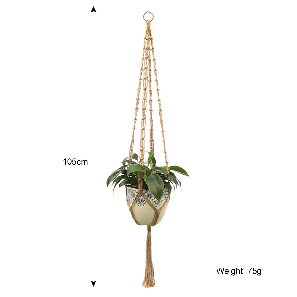 100% handmade macrame plant hanger flower /pot hanger for wall decoration countyard garden: 17