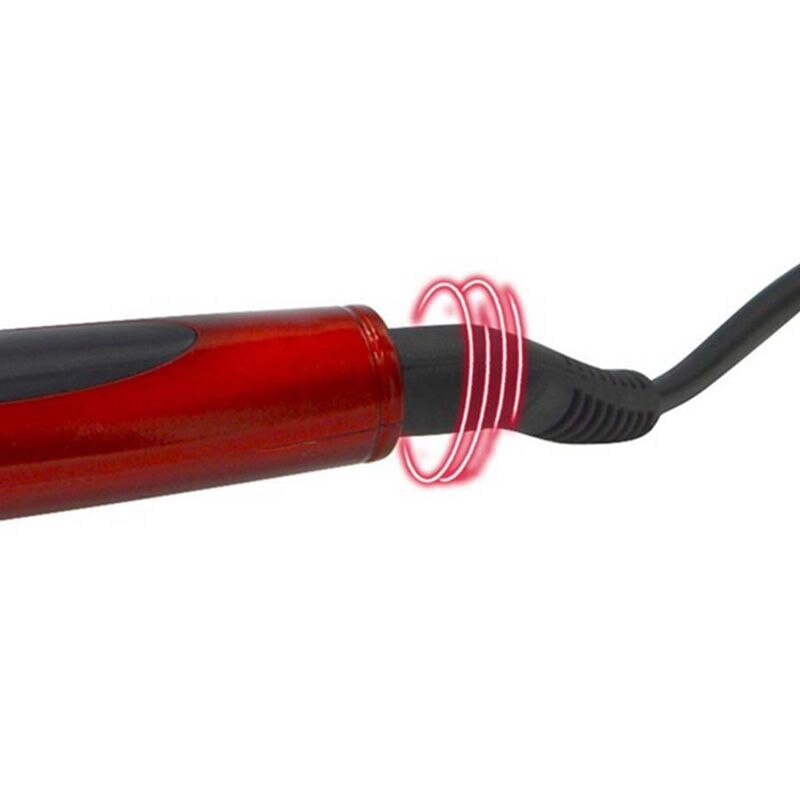 Digital elektrisk rettetang børste kam utfiltring rettetang hårbørste eu plugg