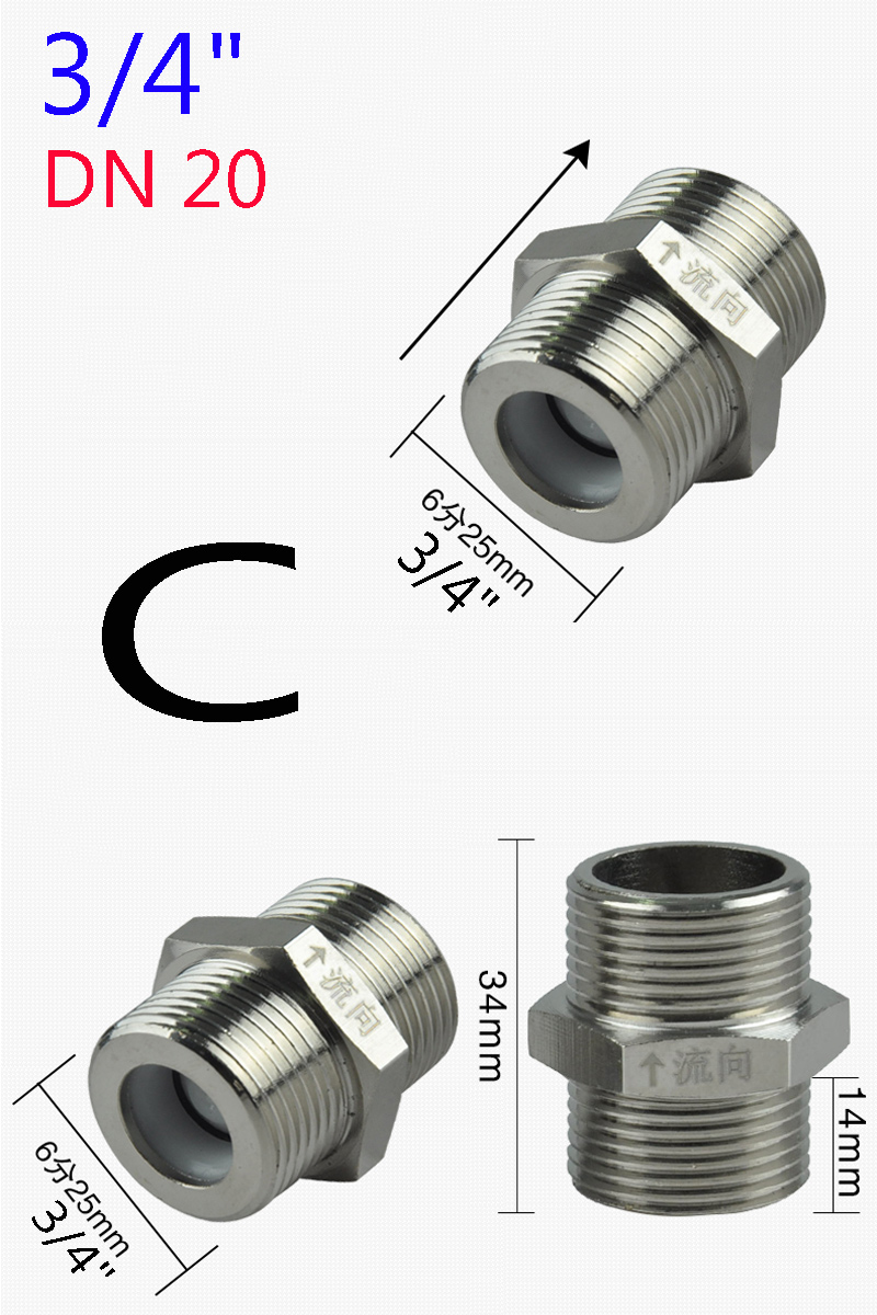 3/4" DN20 Check Valve Forbid stinkpot/closestool water Reflux Valve / One-way flow /Electric water heater valve