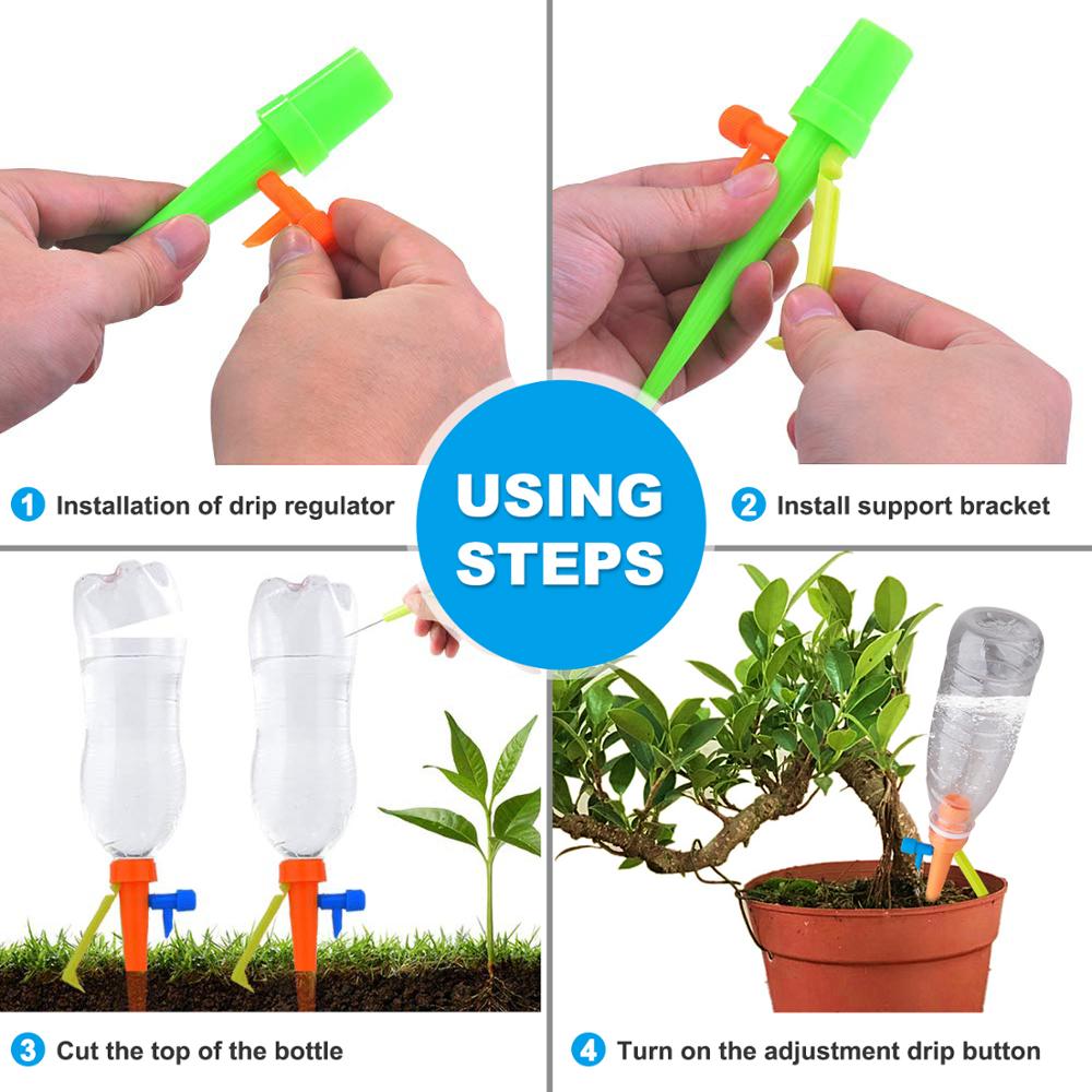Système d'arrosage automatique goutte-à-goutte Durable, 6 pièces/12 pièces, pointes d'arrosage automatique pour plantes, bouteille d'eau domestique