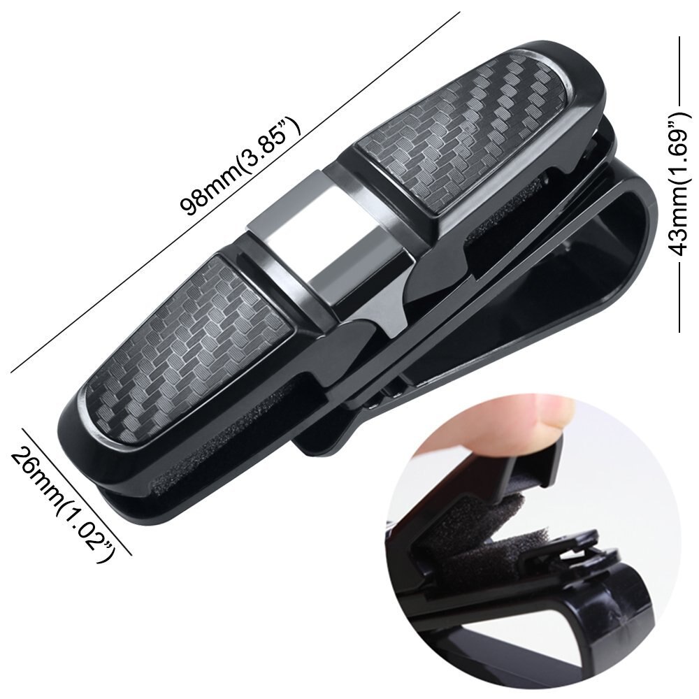 Bril Houders voor Auto Zonneklep Fijne Goede Zonnebril Brillen Mount met Ticket Kaart Clip Auto Styling Accessoires voor Auto