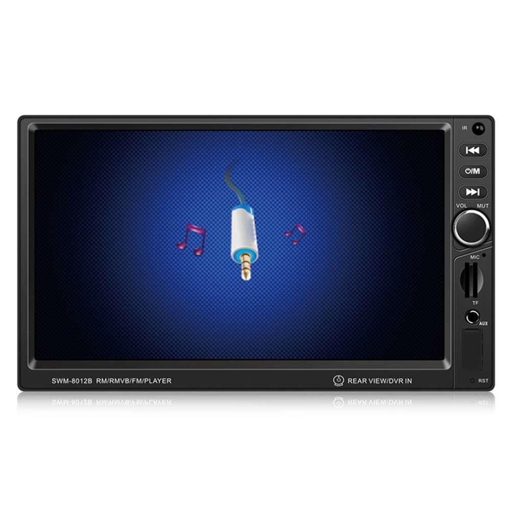 7-Inch Large Display Screen Car DVD with Camera Brake Prompt Vehicle Music Player Support Bluetooth Mini TF Card