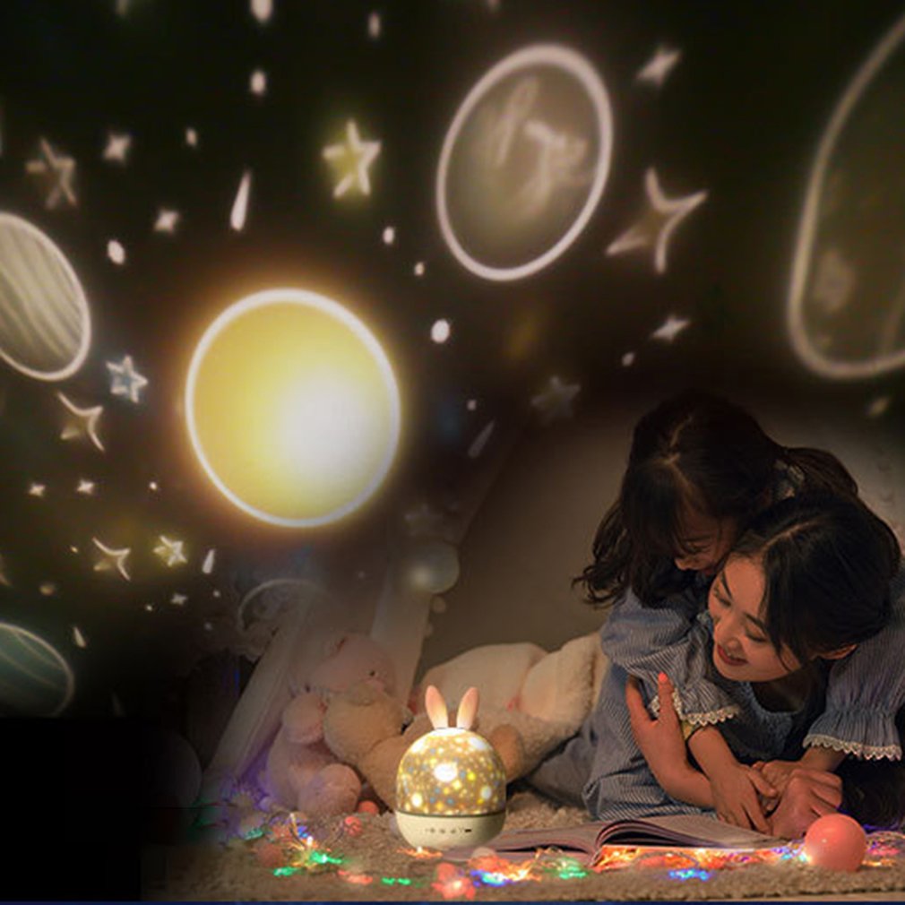 Baby Night Light Projector Star Projector Galaxy Starry Sky Lights Rotation Funny For Kids For Home Care