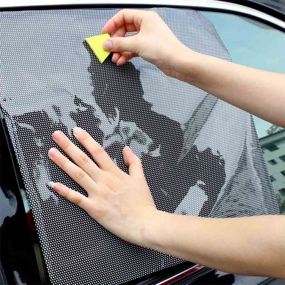 Pare-soleil solaire dégradé pare-brise | 2 pièces, feuille de Protection solaire, noir/vert/violet, Film de teinture de voiture, pour la conduite du conducteur