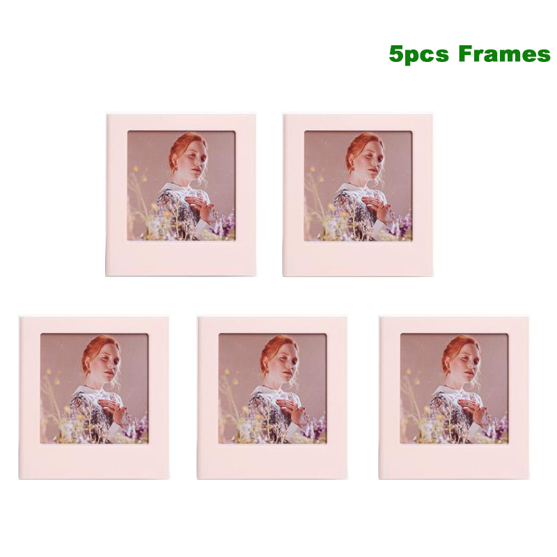 Marcos cuadrados de Color de 4 pulgadas para Fujifilm Instax SQUARE SQ1 SQ6 SQ20 SQ40, papeles de película de impresora cuadrados, marcos de fotos magnéticos, 1/5 Uds.