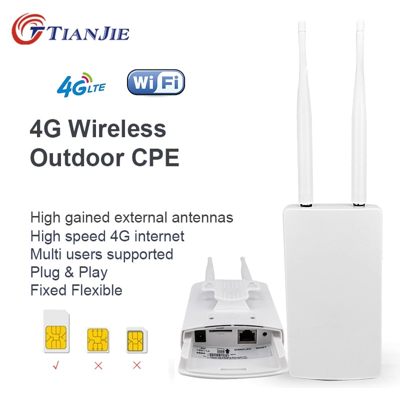 Tianjie CPE905 Smart 4G Router Wifi Router Thuis Hotspot 4G RJ45 Wan Lan Wifi Modem Router Cpe 4G Wifi Router Met Sim Card Slot