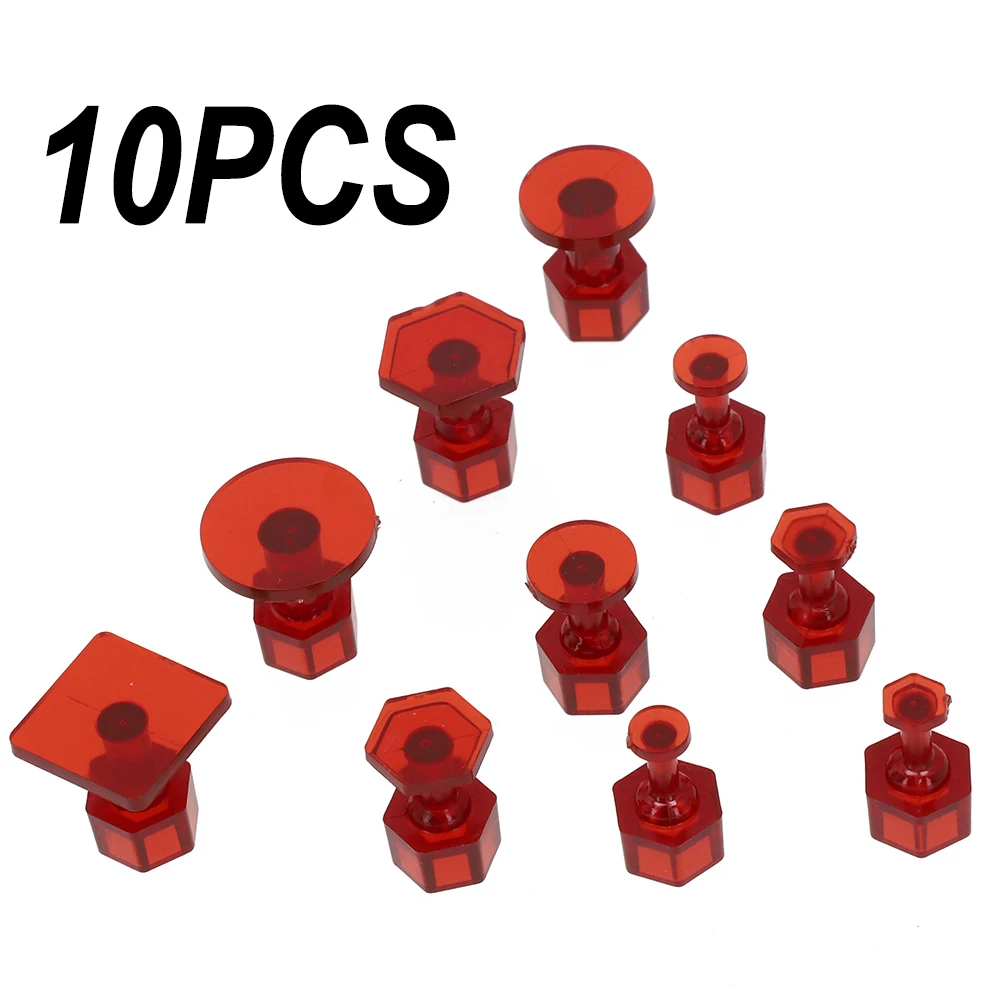 10/9pcs Dent Puller Glue Tabs Car Dent Repair Tools Car Dent Removal Tool Auto Paintless Dent Repair Glue Tabs For Car Body: PURPLE