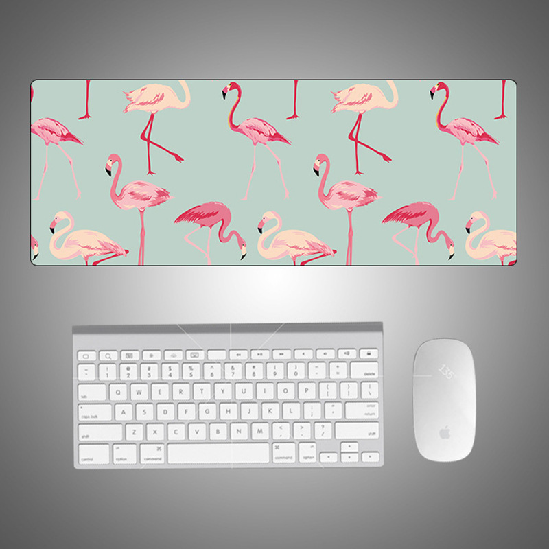 Cartoon Flamingo śliczne podkładka pod mysz Creative INS Tide duży komputer gamingowy klawiatura stół biurowy mata biurko Kawaii dla nastolatków