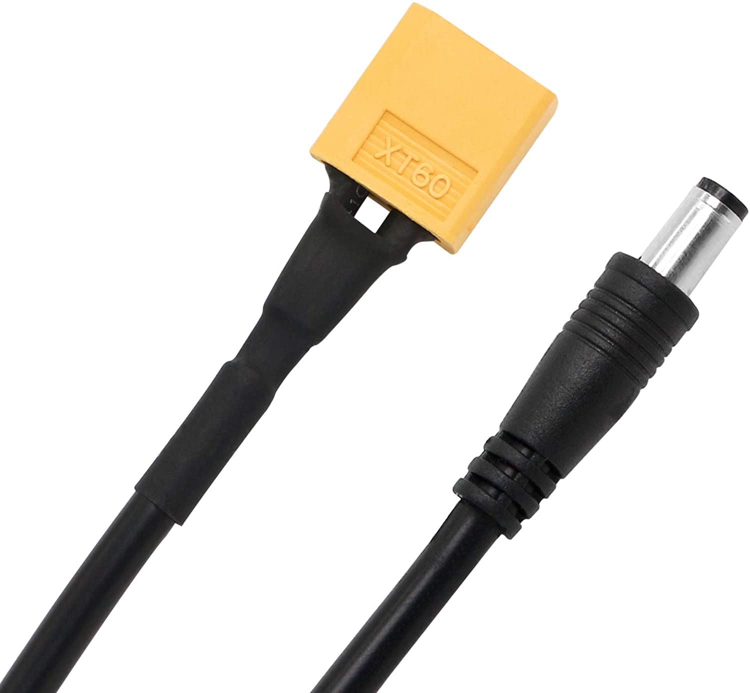 1 ft. XT60 Adapter Cable XT60 Charging Cable XT60 Male Bullet Connector to Male DC 5.5 X 2.5mm Power Cable XT60 to DC5525 2 Pack